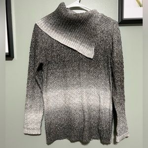 DressBarn Grey and White Sweater